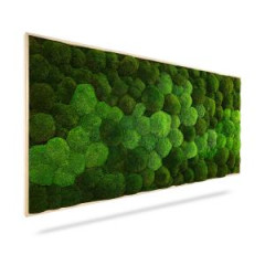 Machov obraz DUO Natural Green, 160x60cm, dreven ierny rm