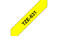 Originlna pska BROTHER TZ631 Black On Yellow Tape (12mm)