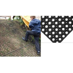 Bezpenostn podlahovina Ringmat Honeycomb 0,4 m x 0,6 m ierna