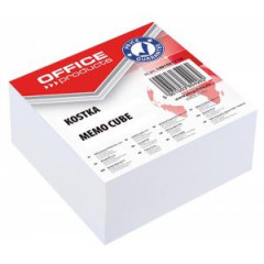 Blok kocka Office products lepen biela, 85x85x40 mm