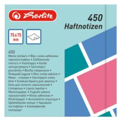 Bloek Herlitz Color Blocking 75x75mm 450 listov farebn