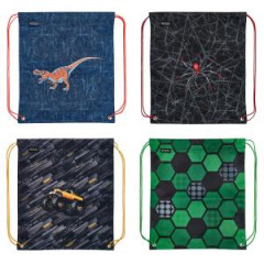 Vrecko na prezuvky Herlitz 36,5x40,5x0,5cm mix Futbal Monster truck Pavk Dinomnia