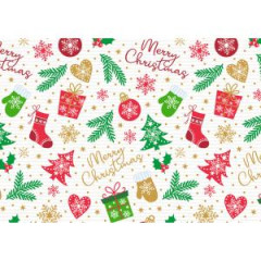 Baliaci papier vianon Merry Christmas 70cmx2m