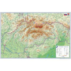 Podloka na stl KARTON PP s mapou Slovenska 40x60cm