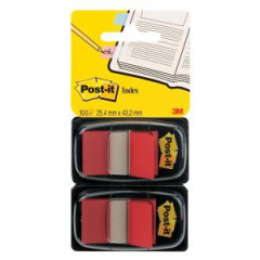 Zloky Post-it Index irok 25,4x43,2 erven 2ks