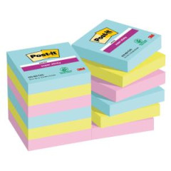 Bloky Post-it Super Sticky COSMIC 47.6x47.6mm, 12 blokov po 90 lstkov