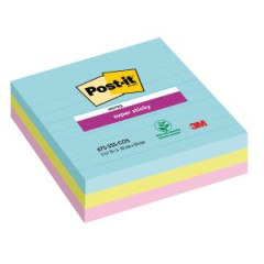 Bloek Post-it Super Sticky COSMIC, vekos 101x101 mm, 3 bloky po 70 lstkov