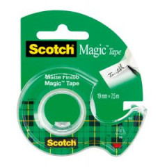 Lepiaca pska Scotch Magic neviditen popisovaten 19 mm x 7,5 m s dispenzorom