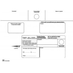Potov oblky C5 doruenka do VR OD, Nedoposiela, 100 ks