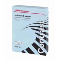 Farebn papier Office Depot A4, pastelov modr, 80 g/m2