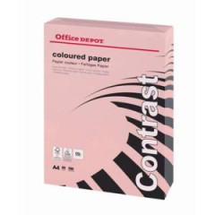 Farebn papier Office Depot A4, pastelov ruov, 80 g/m2