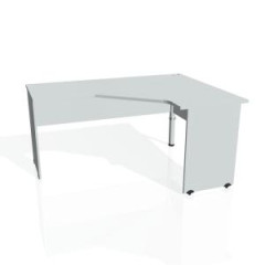 Pracovn stl Gate, ergo, av, 160x75,5x120 cm, siv/siv