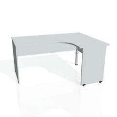 Pracovn stl Gate, ergo, av, 160x75,5x120 cm, siv/siv