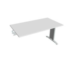 Rokovac stl Flex, 140x75,5x80 cm, biely/kov