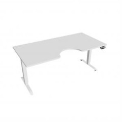 Pracovn stl Motion Ergo, PO, 2S, 180x70,5-120,5x90 cm, biela/biela