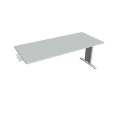 Rokovac stl Flex, 180x75,5x80 cm, siv/kov