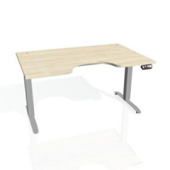 Pracovn stl Motion Ergo, PO, 2S, 120x70,5-120,5x90 cm, agt/siv