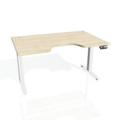 Pracovn stl Motion Ergo, PO, 2S, 120x70,5-120,5x90 cm, agt/biela