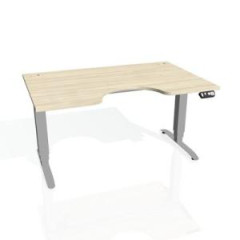 Pracovn stl Motion Ergo, PO, 3S, 120x61-128x90 cm, agt/siv