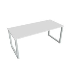 Rokovac stl UNI O, 180x75,5x80 cm, biela/siv