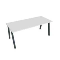 Rokovac stl UNI A, 180x75,5x80 cm, biela/ierna