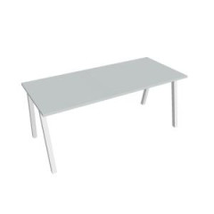 Rokovac stl UNI A, 180x75,5x80 cm, siv/biela