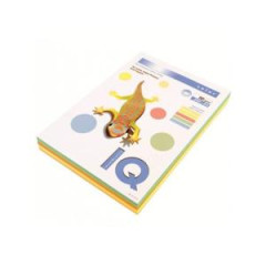 Farebn papier IQ color 5x50 mix pastelov farby, A4 160g