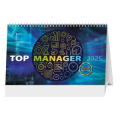 Stolov kalendr stpcov TOP Manager 29,7 x 18 cm 2025