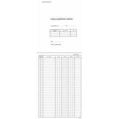 Pokladnin kniha, A4, slovan priepisov, 50x2 listy, samoprepis