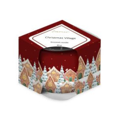 Emocio Sklo Dekor 70x62 mm Christmas Village (Enchanted Sparkle), vonn svieka